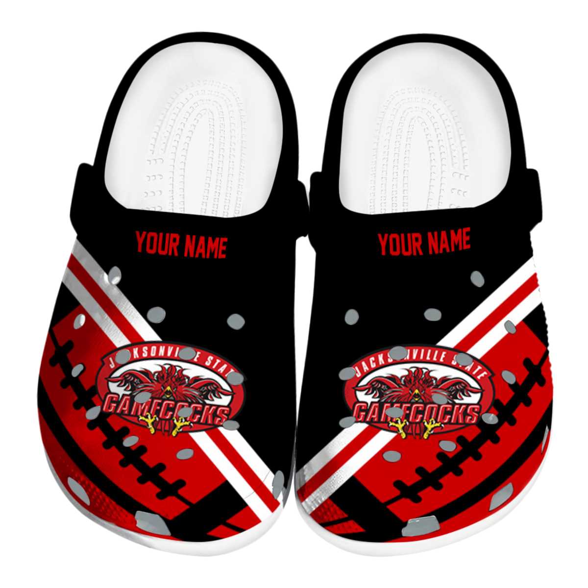 Jacksonville State Gamecocks 2025 NCAA Sport Crocs Clogs For Men Women and Kids - GNL1462513