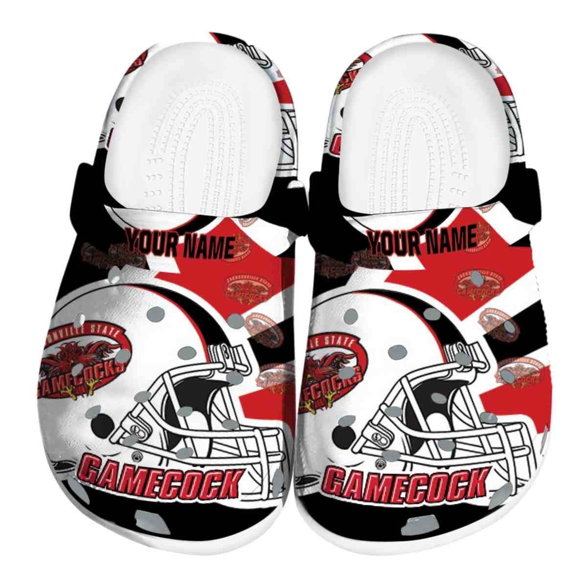 Jacksonville State Gamecocks 2025 NCAA Sport Crocs Clogs For Men Women and Kids - GNL1462525