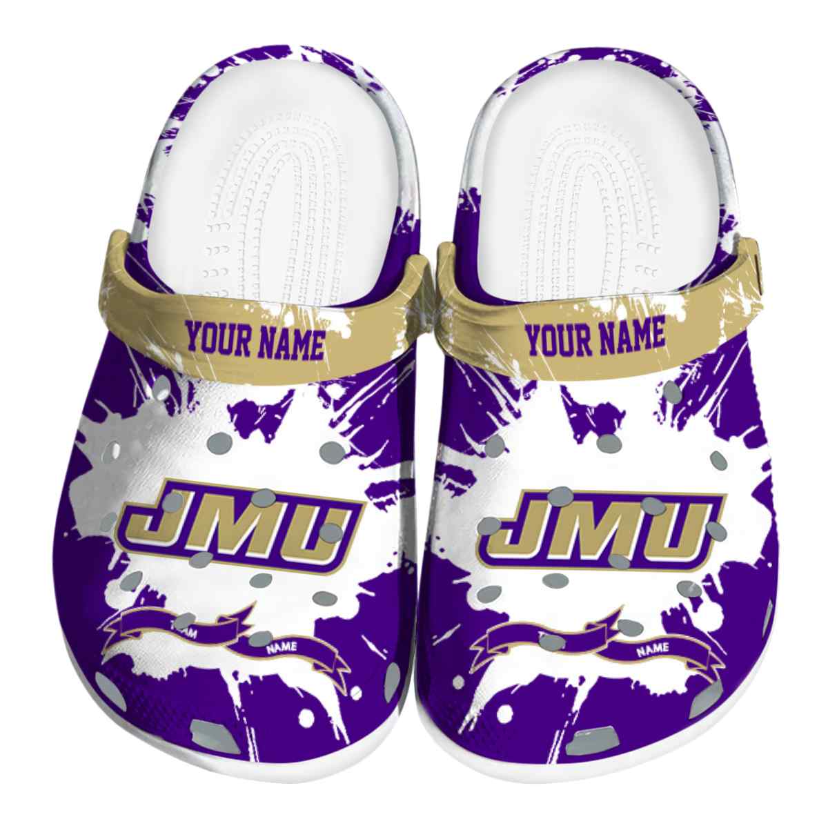 James Madison Dukes 2025 NCAA Sport Crocs Clogs For Men Women and Kids - GNL1462547