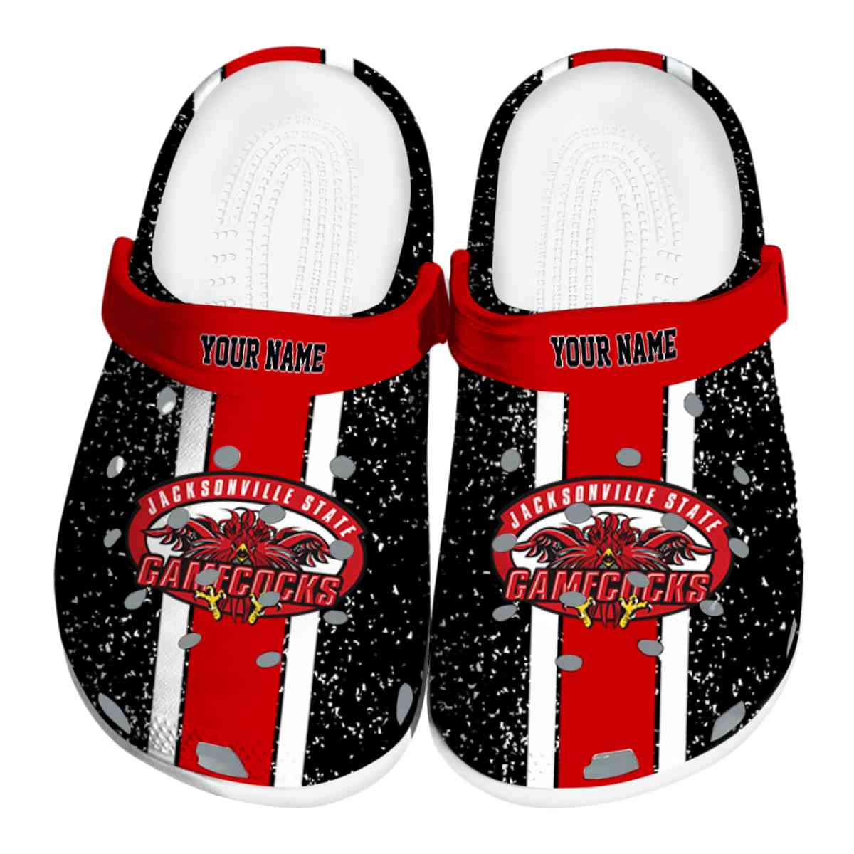 Jacksonville State Gamecocks 2025 NCAA Sport Crocs Clogs For Men Women and Kids - GNL1462539