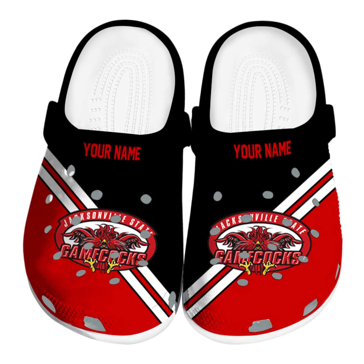 Jacksonville State Gamecocks 2025 NCAA Sport Crocs Clogs For Men Women and Kids - GNL1462563