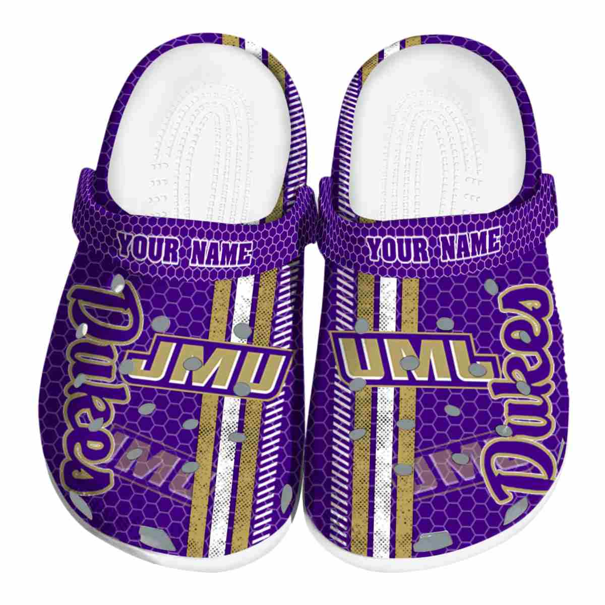 James Madison Dukes 2025 NCAA Sport Crocs Clogs For Men Women and Kids - GNL1462538