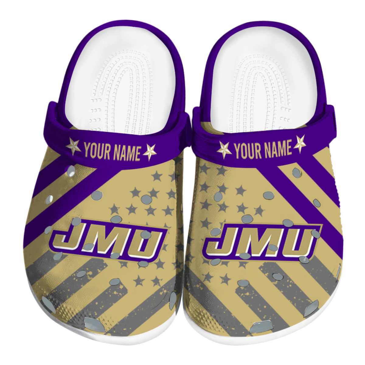 James Madison Dukes 2025 NCAA Sport Crocs Clogs For Men Women and Kids - GNL1462554