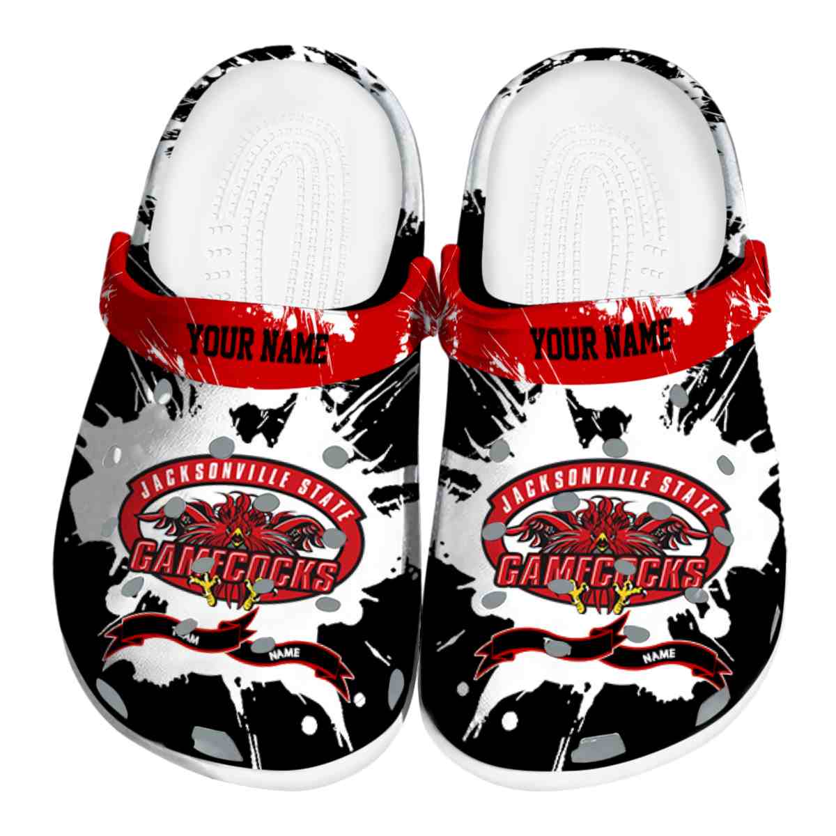 Jacksonville State Gamecocks 2025 NCAA Sport Crocs Clogs For Men Women and Kids - GNL1462551