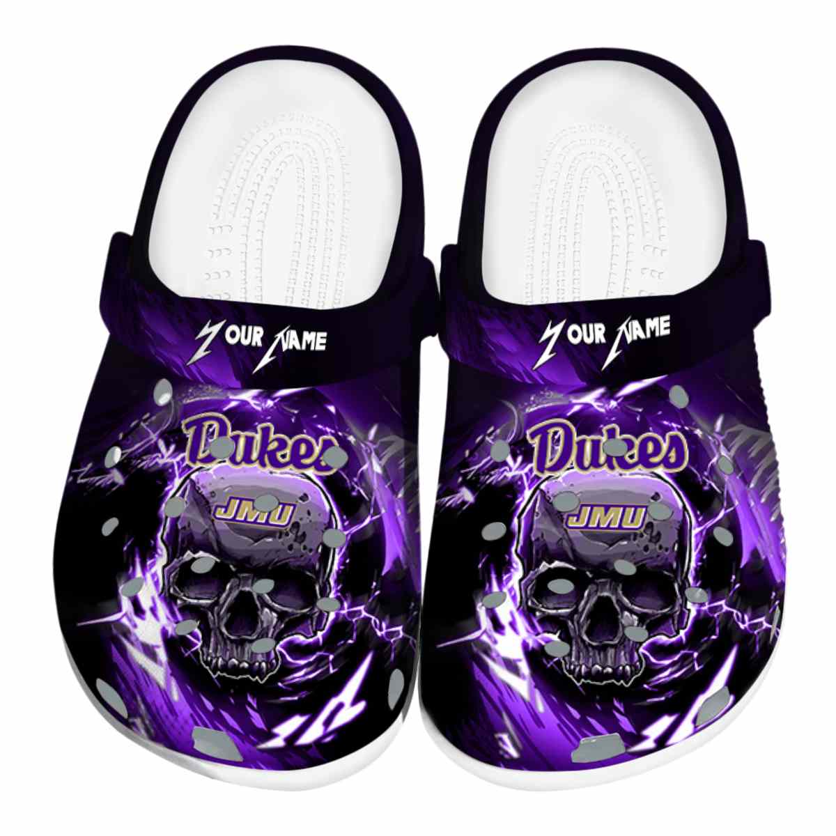 James Madison Dukes 2025 NCAA Sport Crocs Clogs For Men Women and Kids - GNL1462559