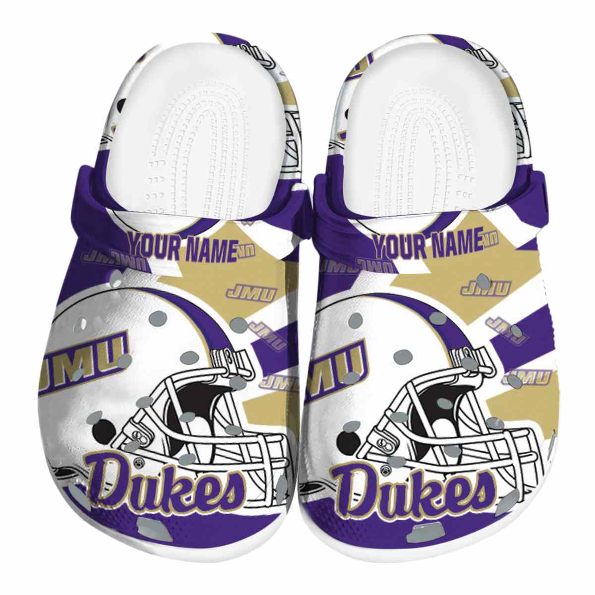 James Madison Dukes 2025 NCAA Sport Crocs Clogs For Men Women and Kids - GNL1462565
