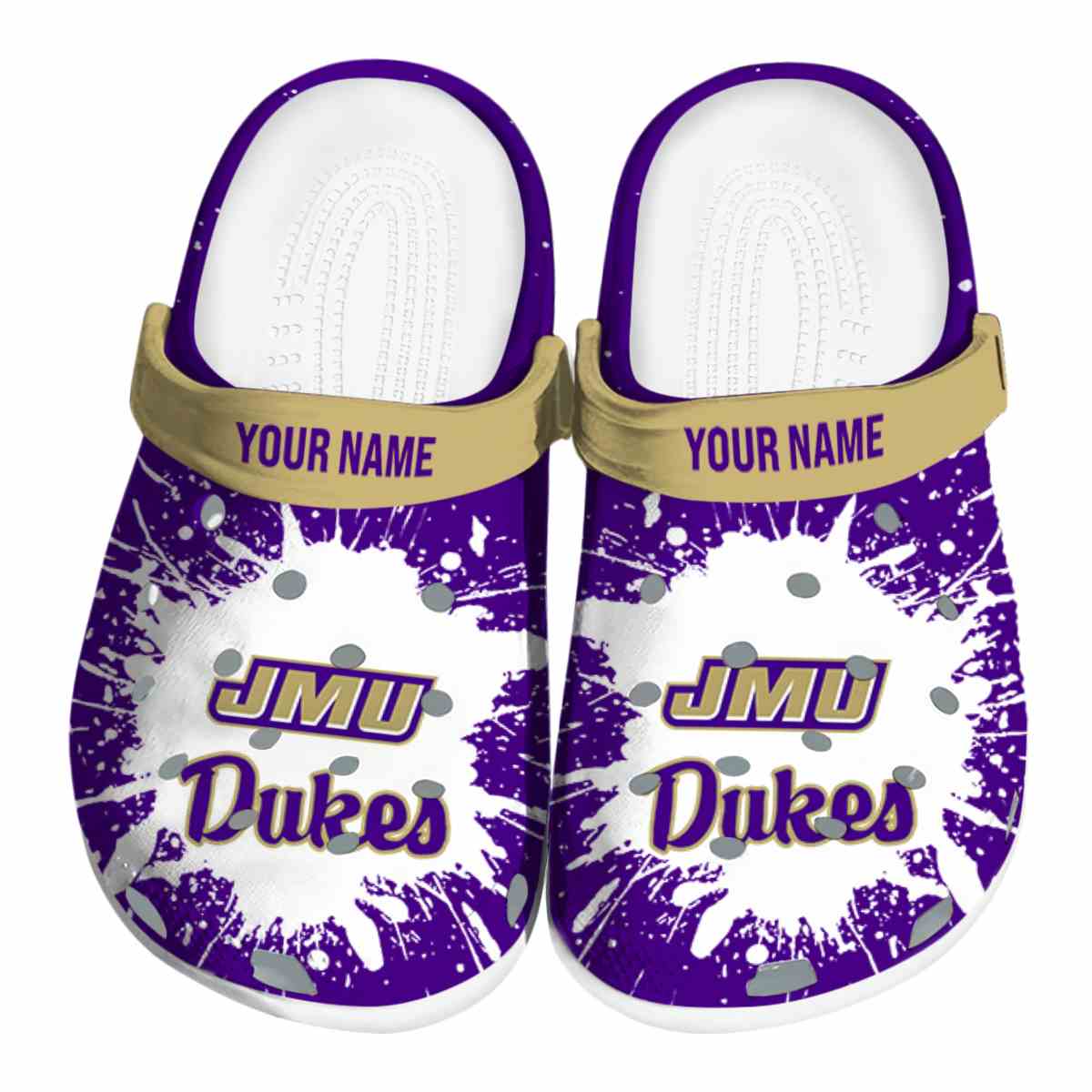 James Madison Dukes 2025 NCAA Sport Crocs Clogs For Men Women and Kids - GNL1462561
