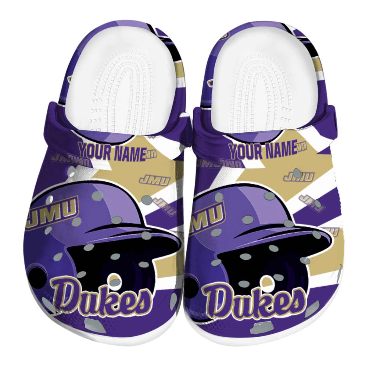 James Madison Dukes 2025 NCAA Sport Crocs Clogs For Men Women and Kids - GNL1462567
