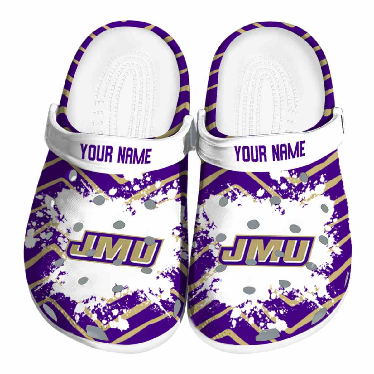 James Madison Dukes 2025 NCAA Sport Crocs Clogs For Men Women and Kids - GNL1462555