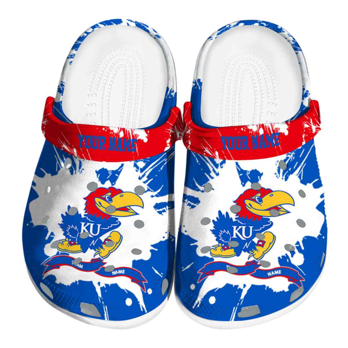 Kansas Jayhawks 2025 NCAA Sport Crocs Clogs For Men Women and Kids - GNL1462580