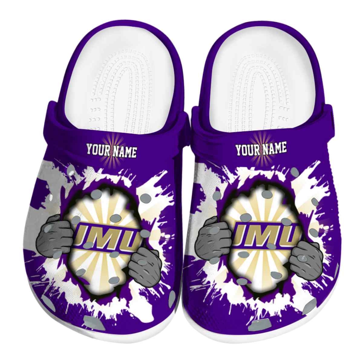 James Madison Dukes 2025 NCAA Sport Crocs Clogs For Men Women and Kids - GNL1462571