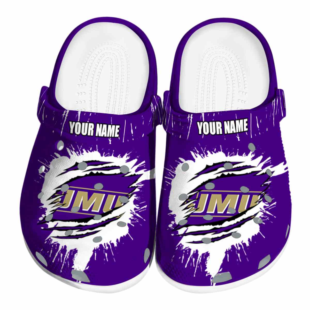 James Madison Dukes 2025 NCAA Sport Crocs Clogs For Men Women and Kids - GNL1462579