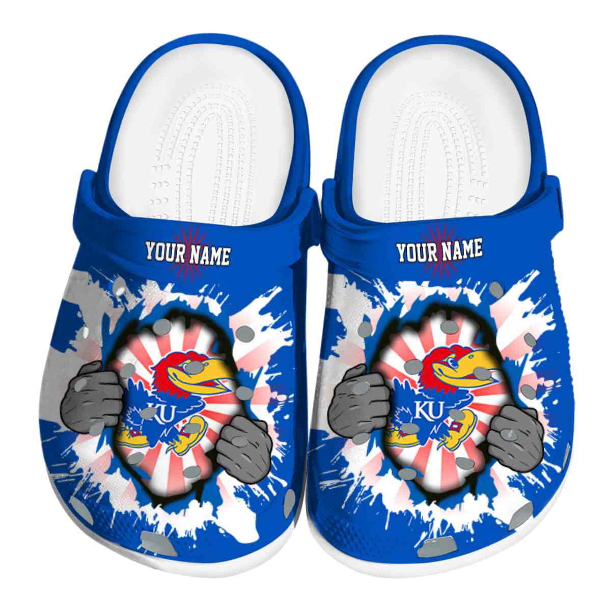 Kansas Jayhawks 2025 NCAA Sport Crocs Clogs For Men Women and Kids - GNL1462617