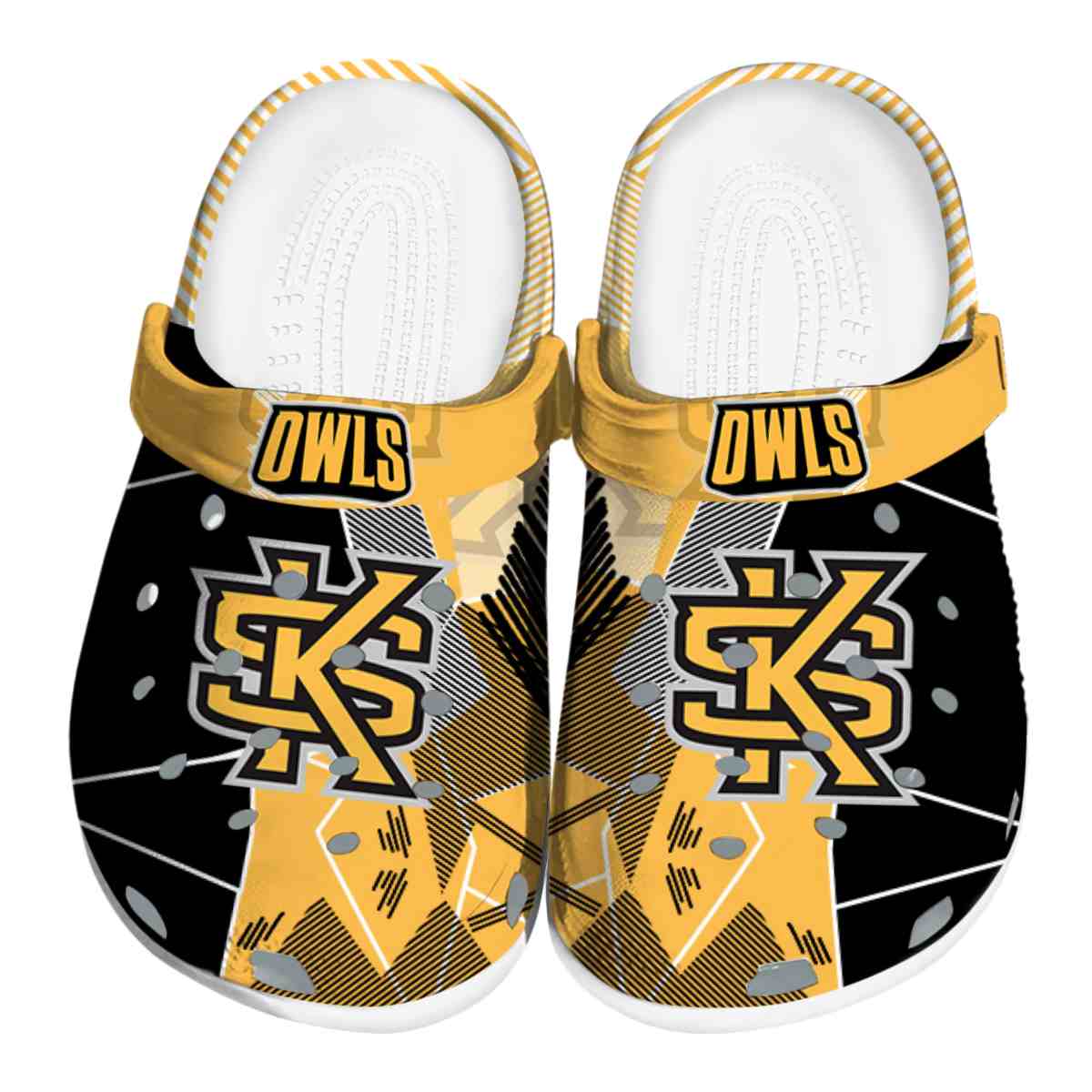 Kennesaw State Owls 2025 NCAA Sport Crocs Clogs For Men Women and Kids - GNL1462671