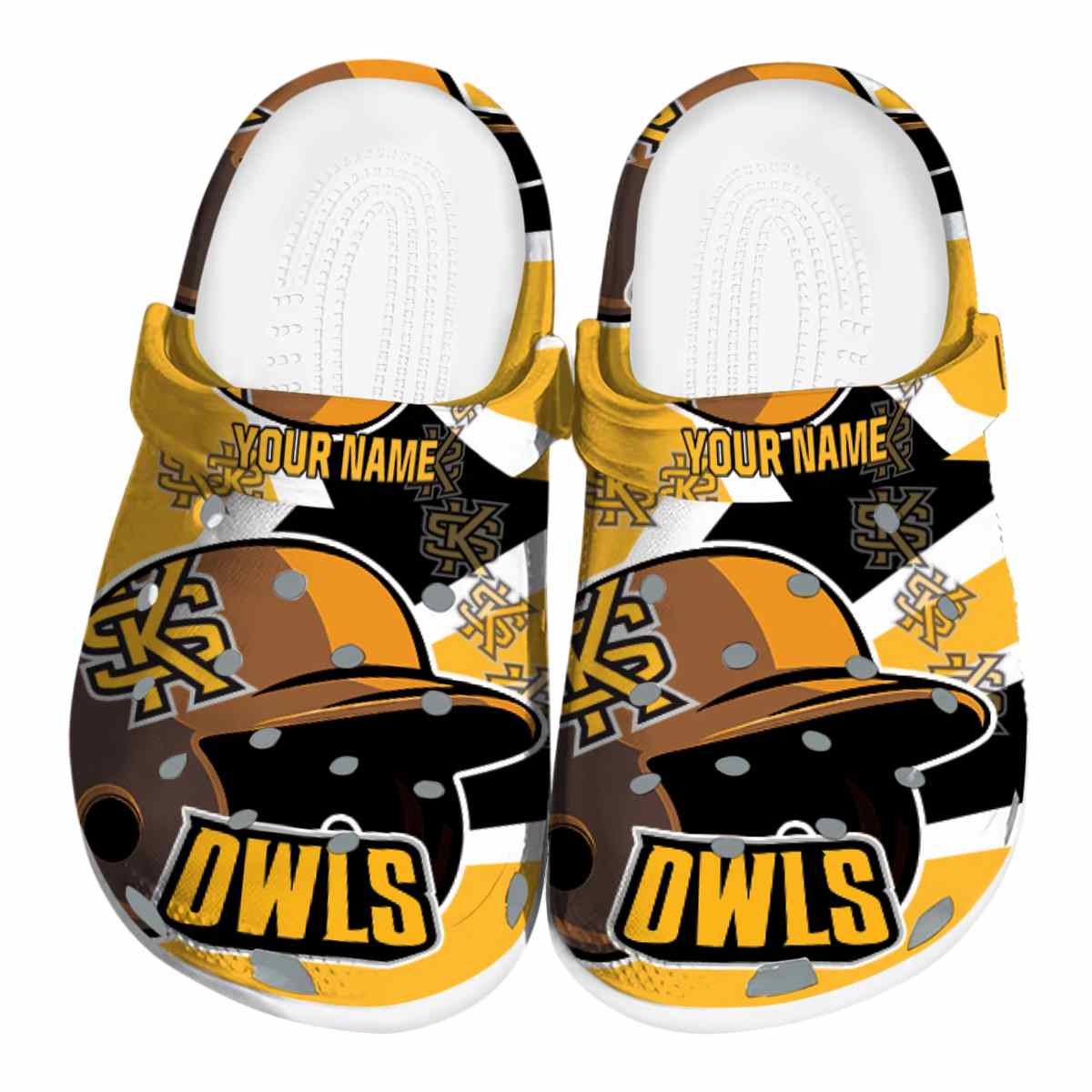 Kennesaw State Owls 2025 NCAA Sport Crocs Clogs For Men Women and Kids - GNL1462685