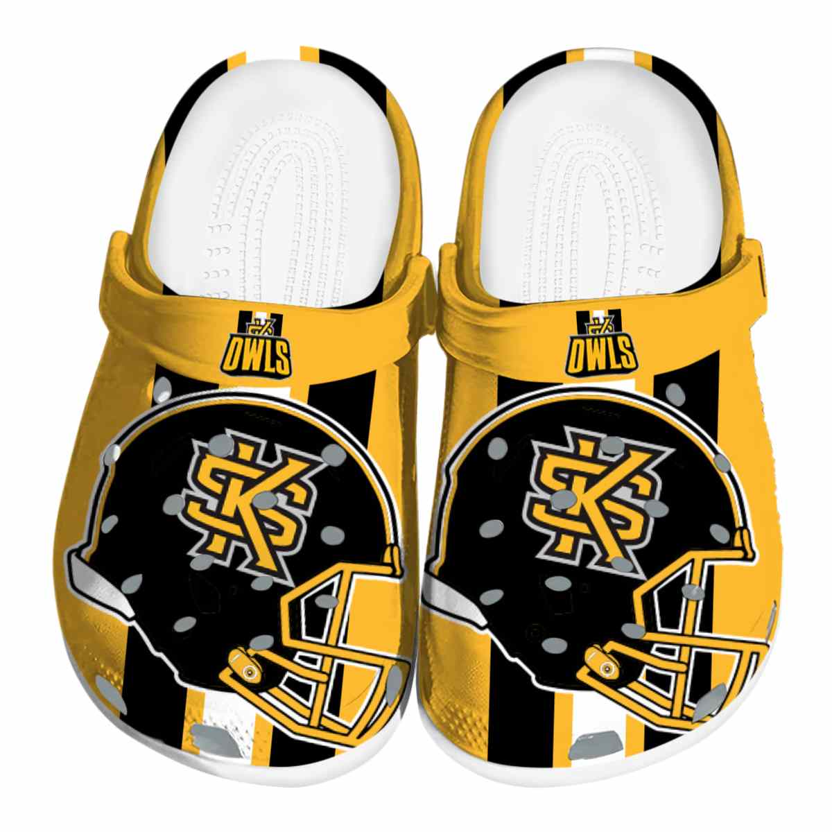 Kennesaw State Owls 2025 NCAA Sport Crocs Clogs For Men Women and Kids - GNL1462682