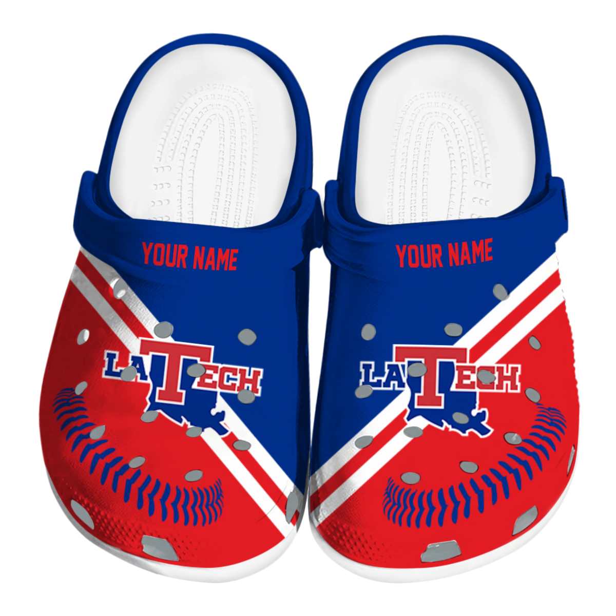 LA Tech 2025 NCAA Sport Crocs Clogs For Men Women and Kids - GNL1462752