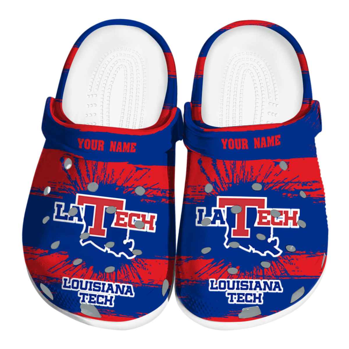 LA Tech 2025 NCAA Sport Crocs Clogs For Men Women and Kids - GNL1462766