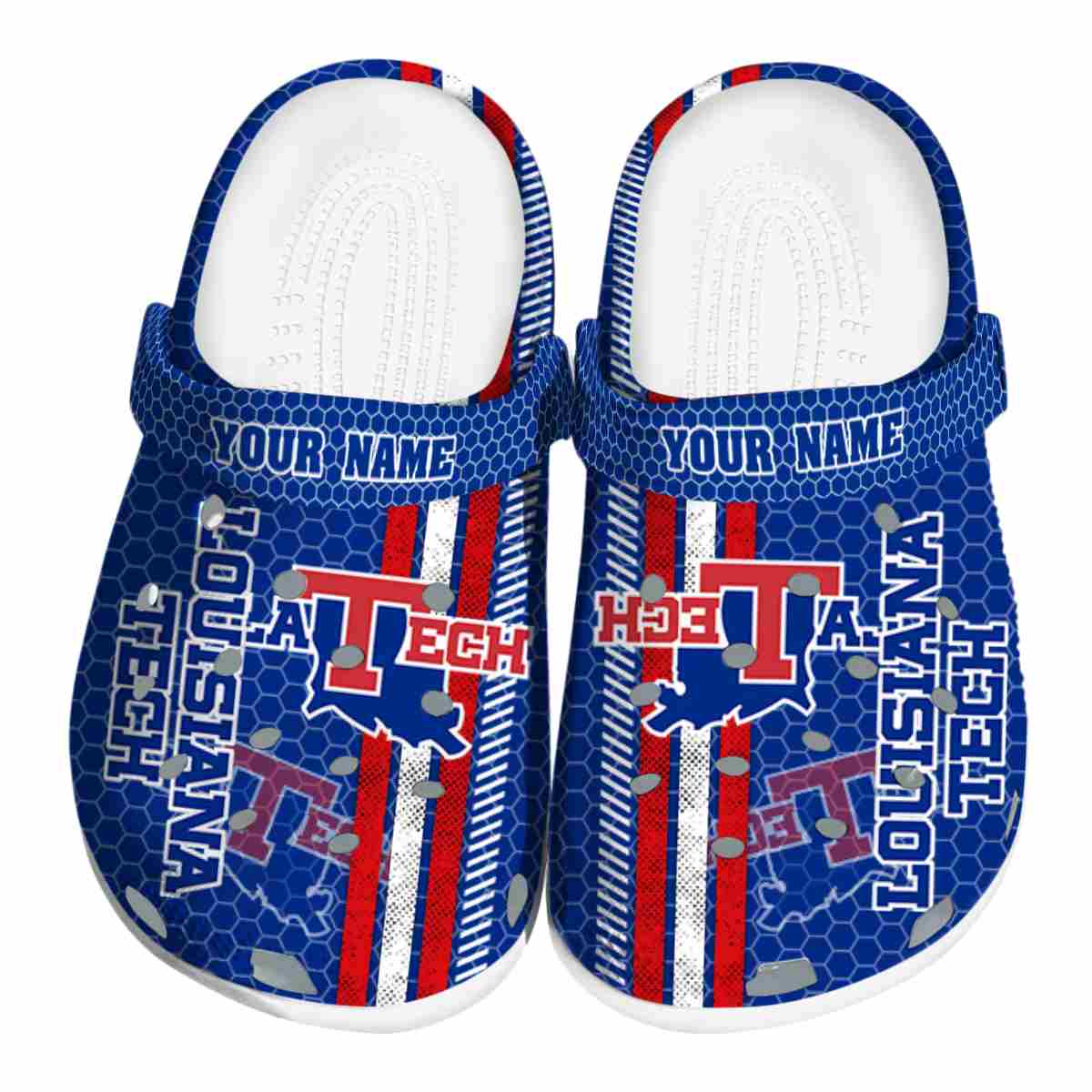 LA Tech 2025 NCAA Sport Crocs Clogs For Men Women and Kids - GNL1462776