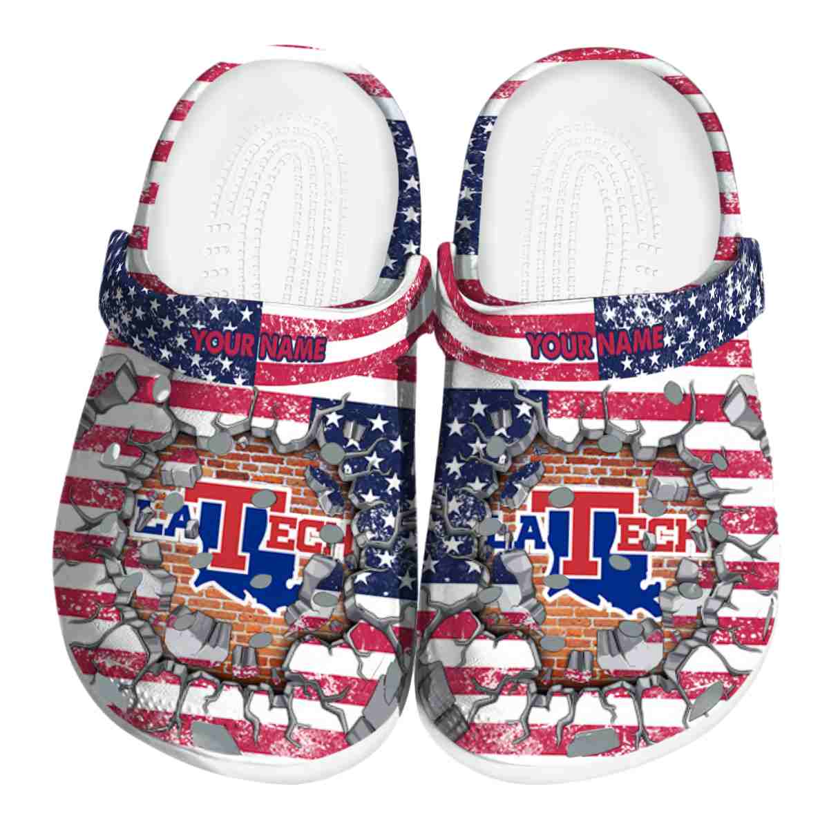 LA Tech 2025 NCAA Sport Crocs Clogs For Men Women and Kids - GNL1462756