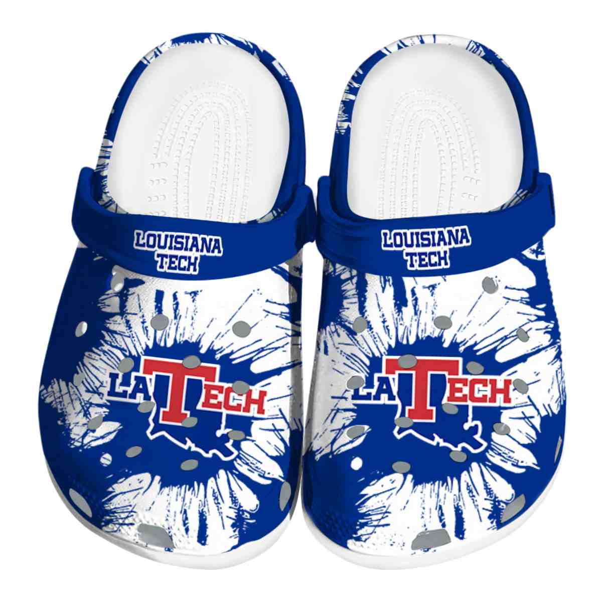 LA Tech 2025 NCAA Sport Crocs Clogs For Men Women and Kids - GNL1462750