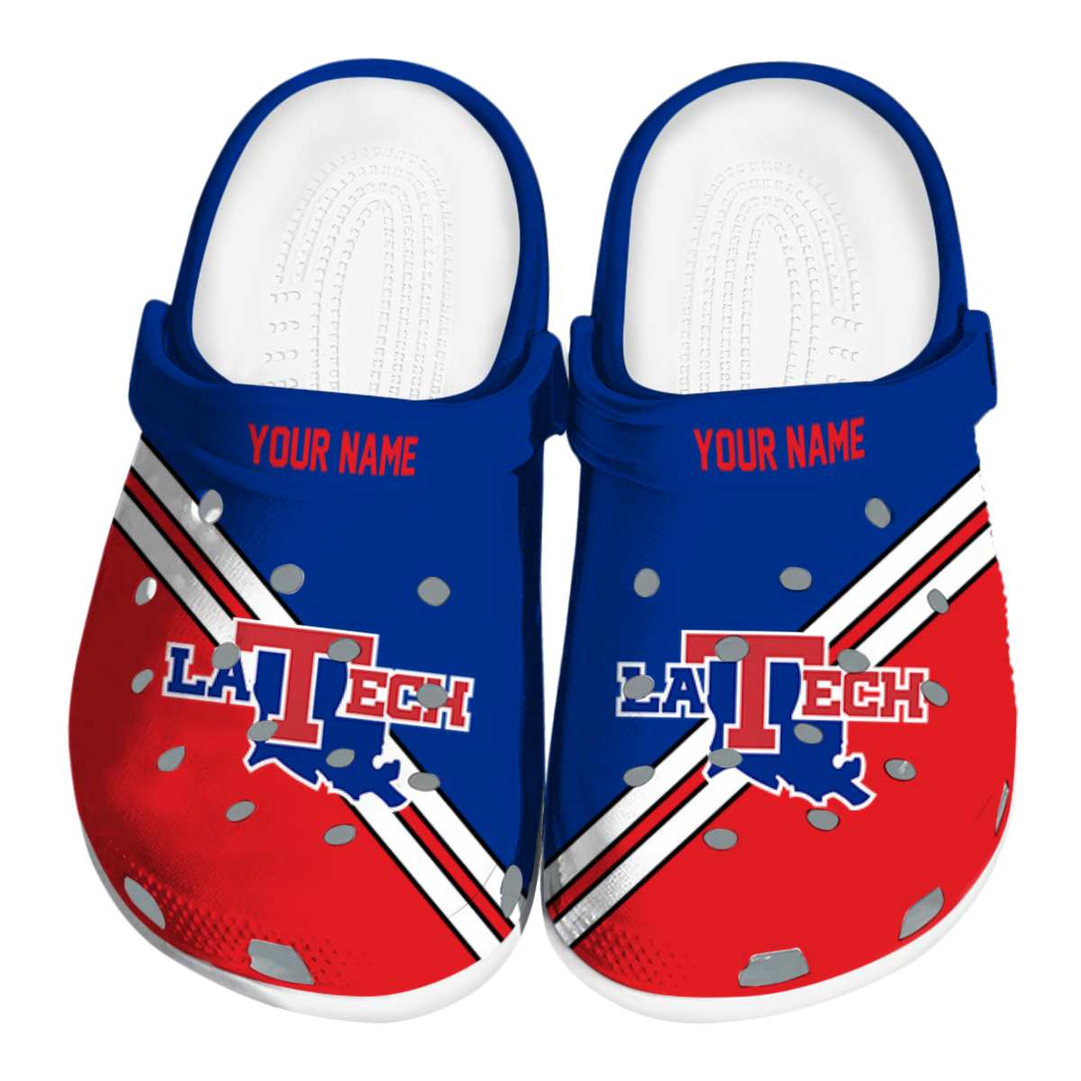 LA Tech 2025 NCAA Sport Crocs Clogs For Men Women and Kids - GNL1462777