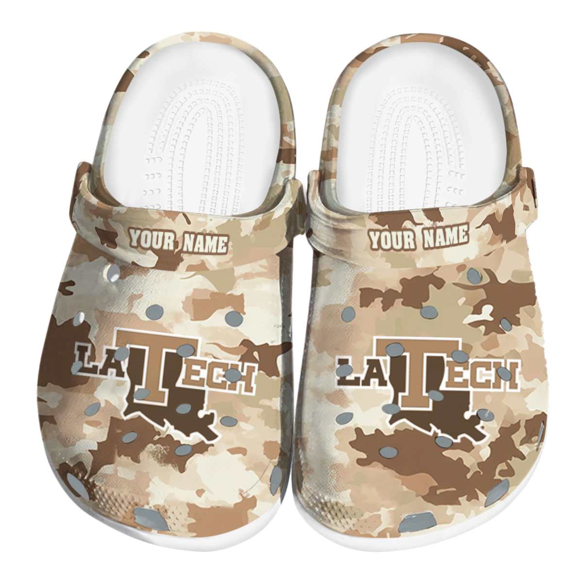 LA Tech 2025 NCAA Sport Crocs Clogs For Men Women and Kids - GNL1462763