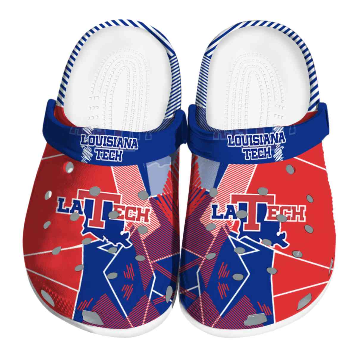 LA Tech 2025 NCAA Sport Crocs Clogs For Men Women and Kids - GNL1462768