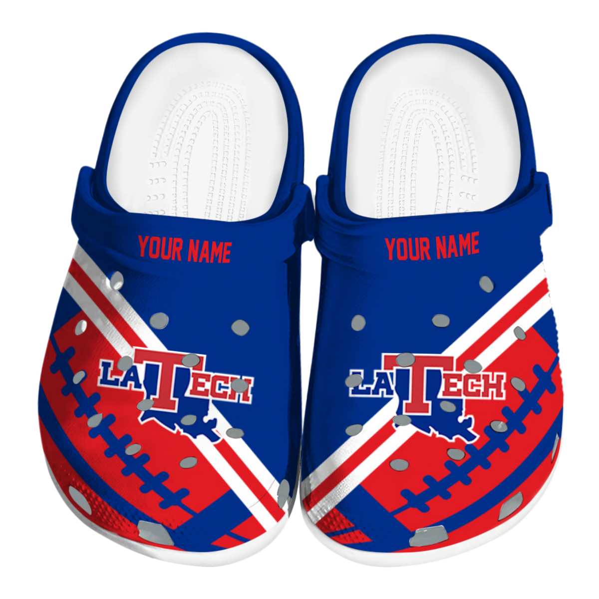 LA Tech 2025 NCAA Sport Crocs Clogs For Men Women and Kids - GNL1462781