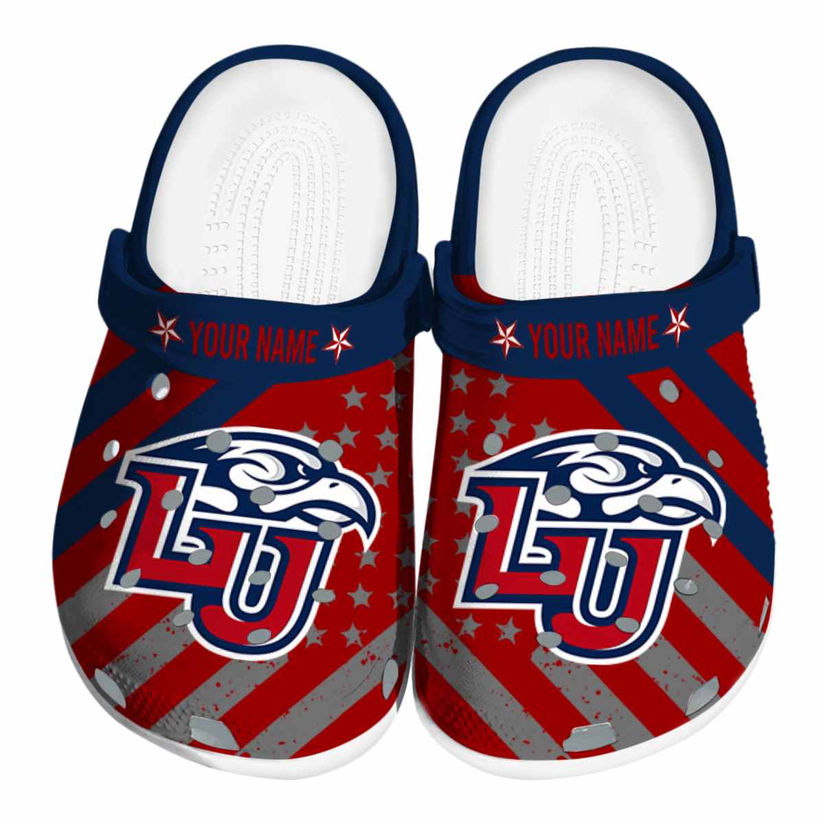 Liberty Flames 2025 NCAA Sport Crocs Clogs For Men Women and Kids - GNL1462804