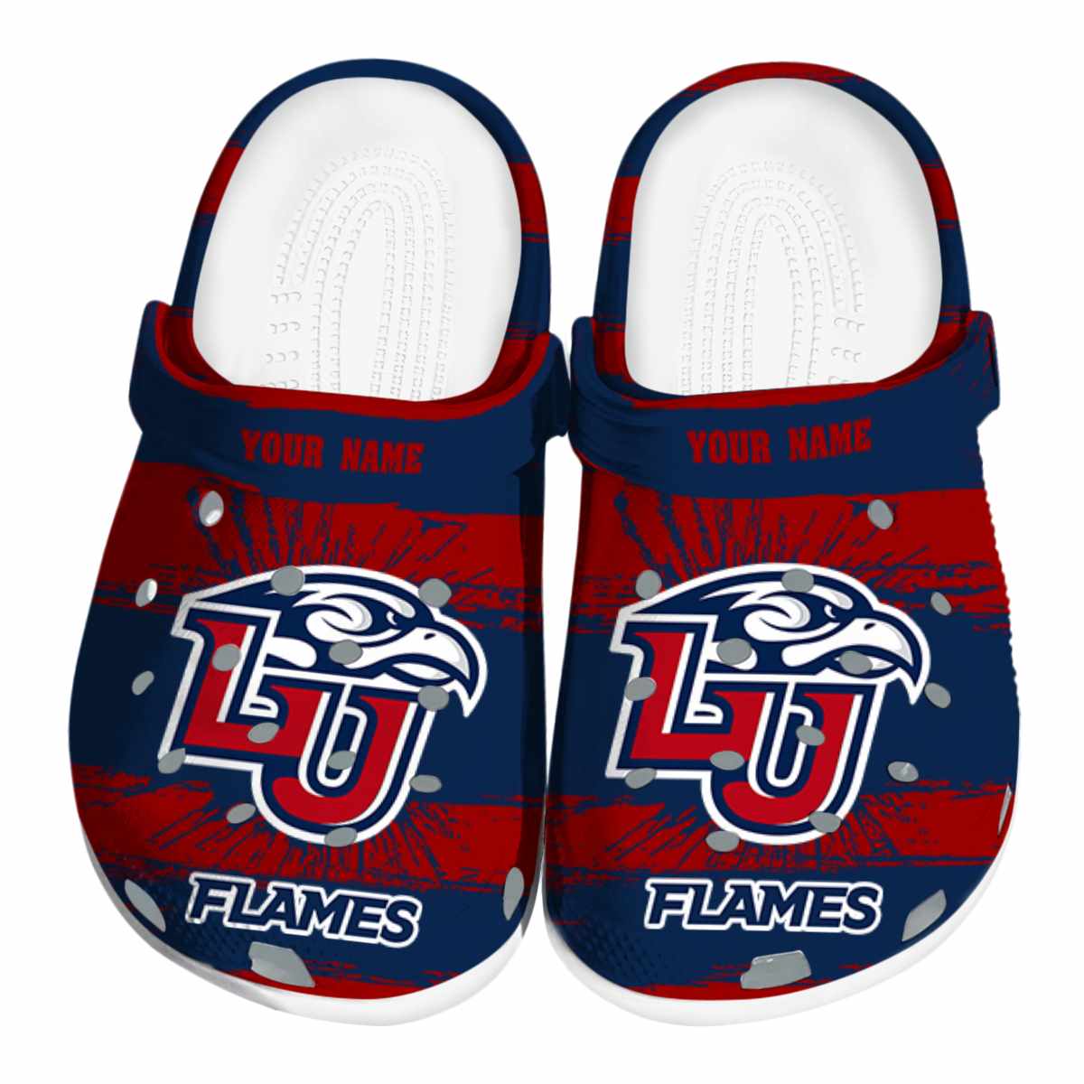 Liberty Flames 2025 NCAA Sport Crocs Clogs For Men Women and Kids - GNL1462787