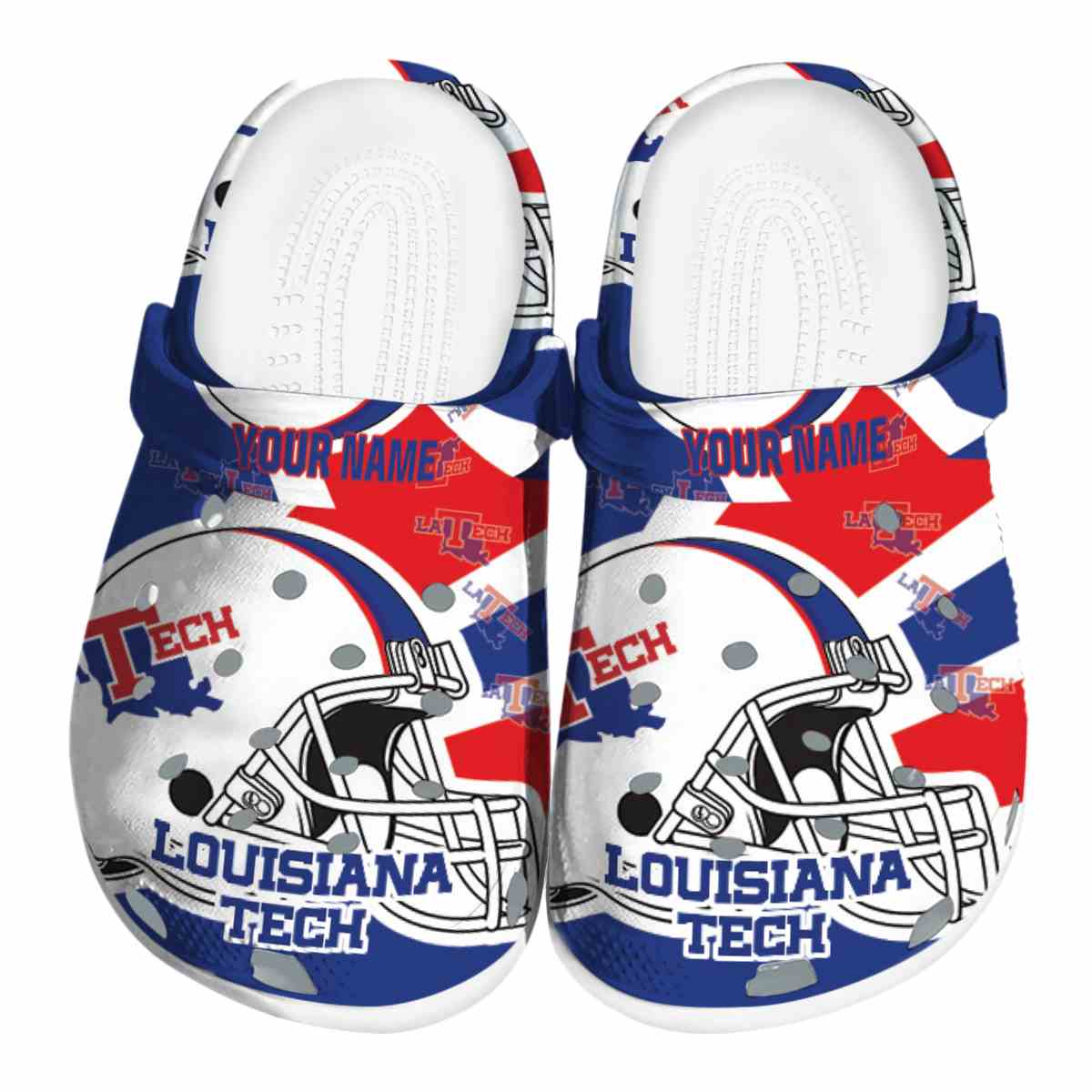 LA Tech 2025 NCAA Sport Crocs Clogs For Men Women and Kids - GNL1462794