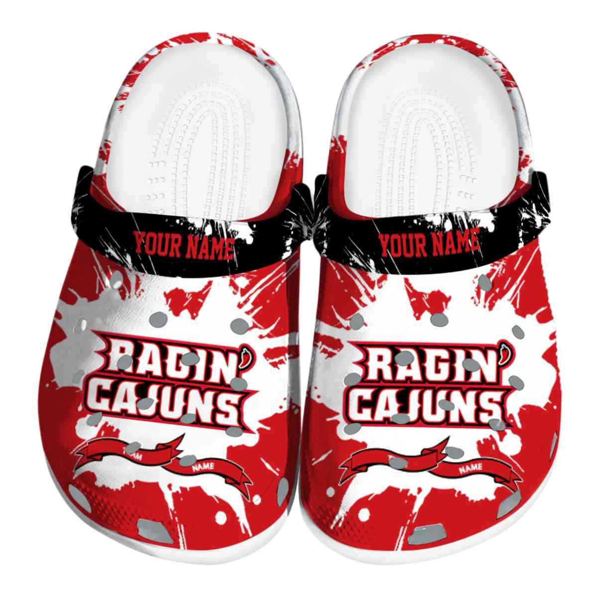 Louisiana Ragin’ Cajuns 2025 NCAA Sport Crocs Clogs For Men Women and Kids - GNL1462827