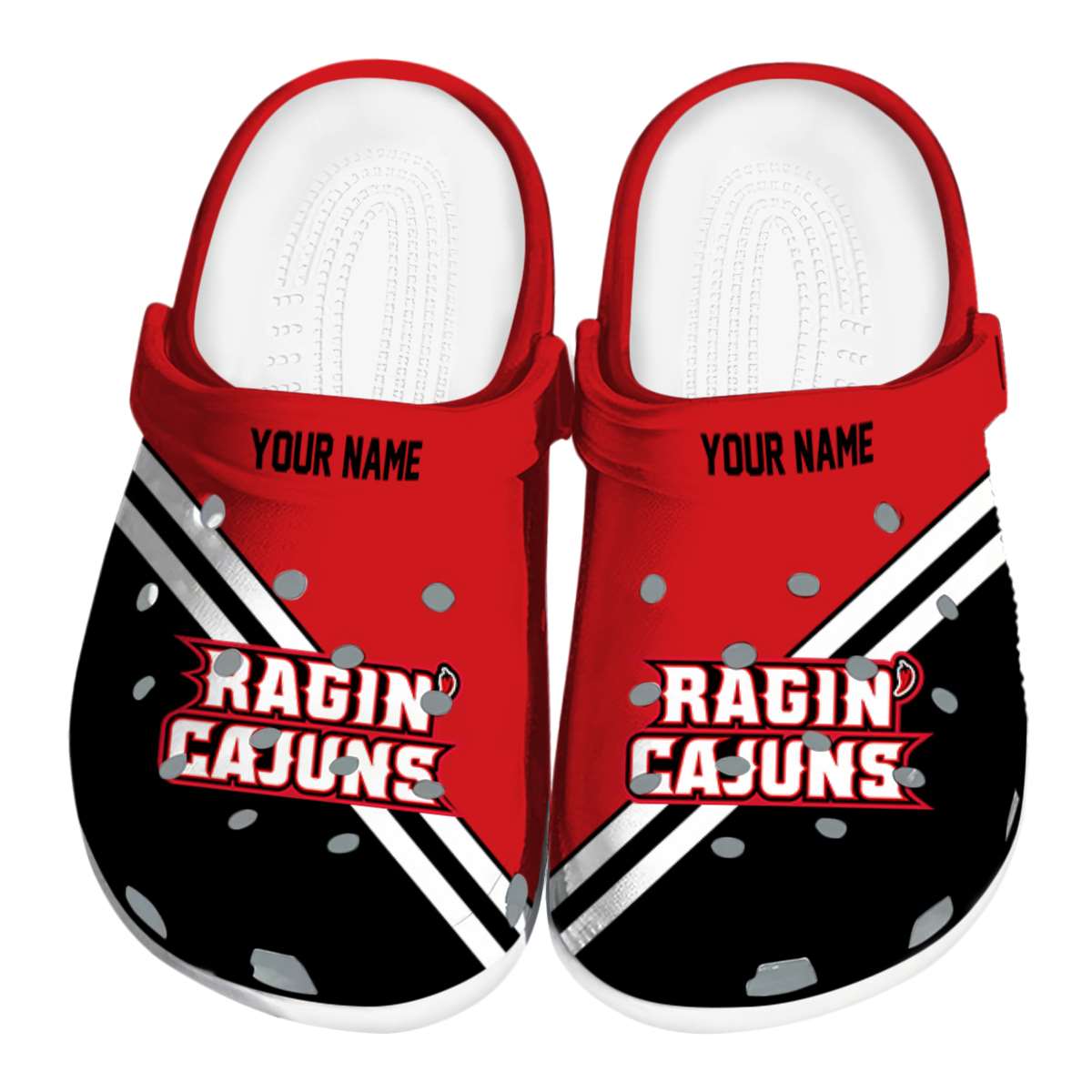 Louisiana Ragin’ Cajuns 2025 NCAA Sport Crocs Clogs For Men Women and Kids - GNL1462819