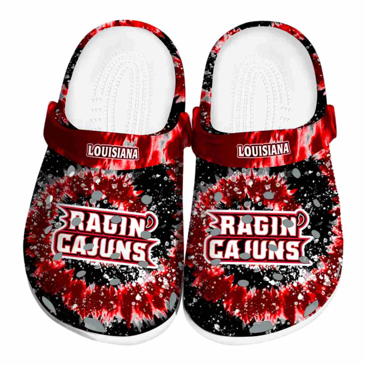 Louisiana Ragin’ Cajuns 2025 NCAA Sport Crocs Clogs For Men Women and Kids - GNL1462810