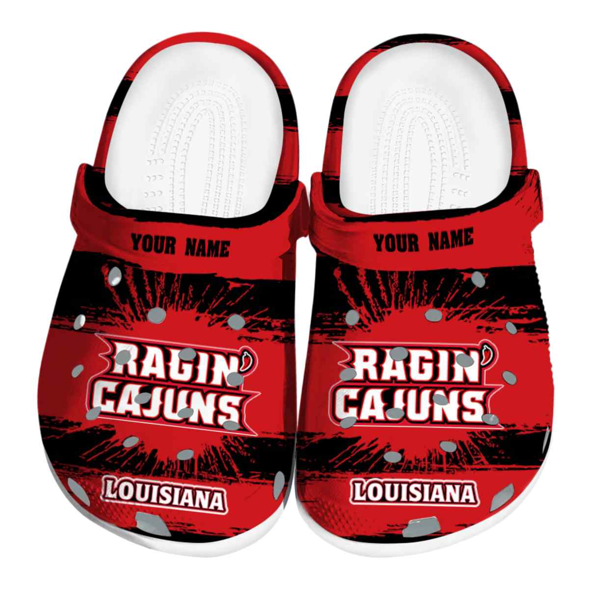 Louisiana Ragin’ Cajuns 2025 NCAA Sport Crocs Clogs For Men Women and Kids - GNL1462808