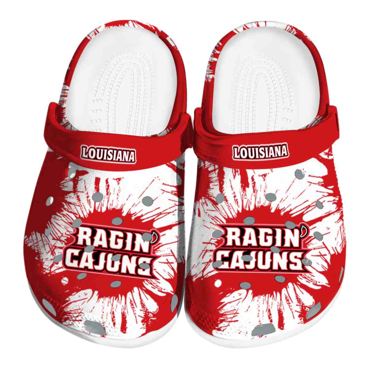 Louisiana Ragin’ Cajuns 2025 NCAA Sport Crocs Clogs For Men Women and Kids - GNL1462832