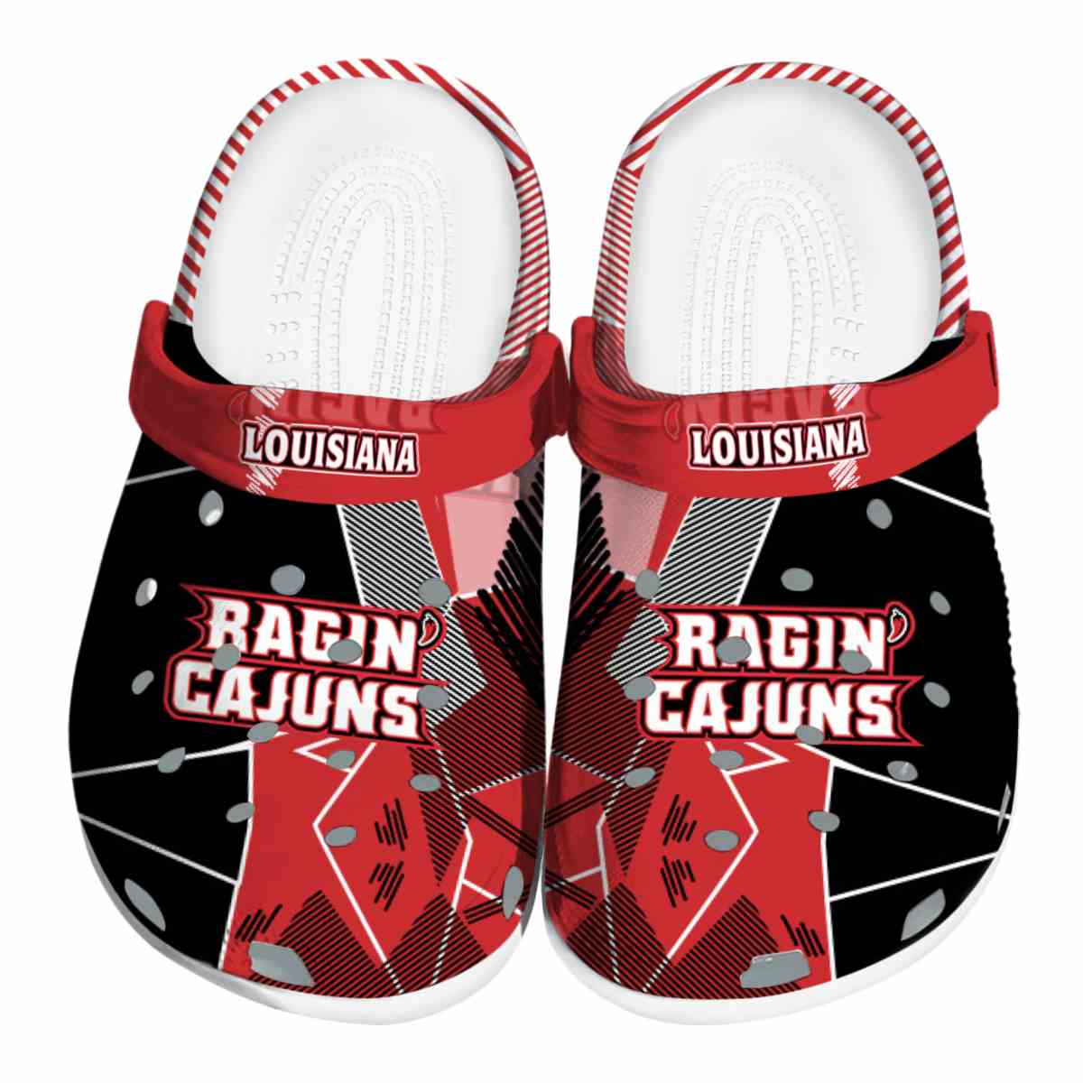 Louisiana Ragin’ Cajuns 2025 NCAA Sport Crocs Clogs For Men Women and Kids - GNL1462825