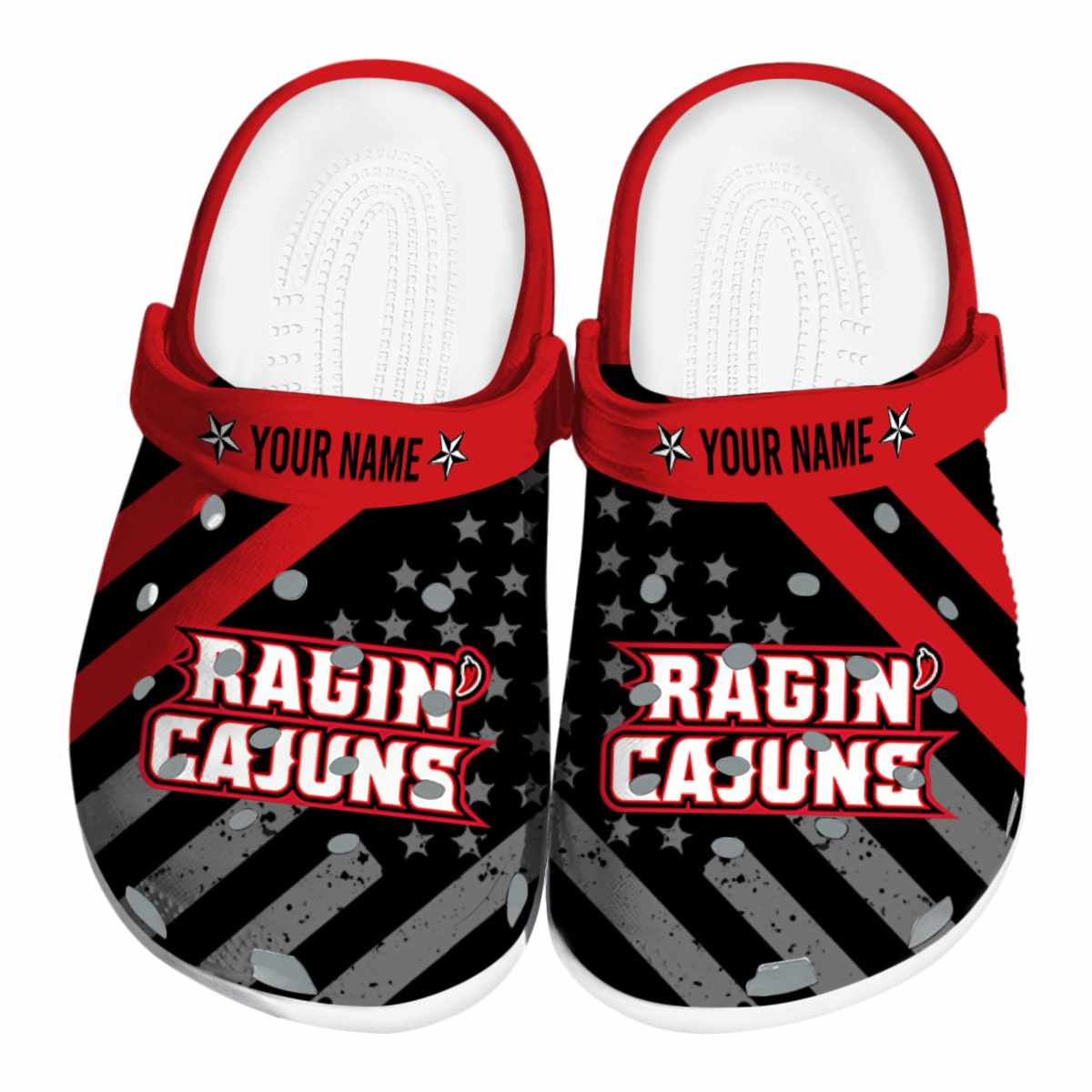 Louisiana Ragin’ Cajuns 2025 NCAA Sport Crocs Clogs For Men Women and Kids - GNL1462830