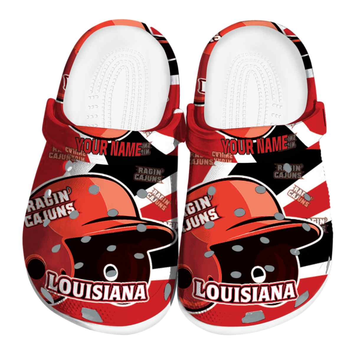 Louisiana Ragin’ Cajuns 2025 NCAA Sport Crocs Clogs For Men Women and Kids - GNL1462820