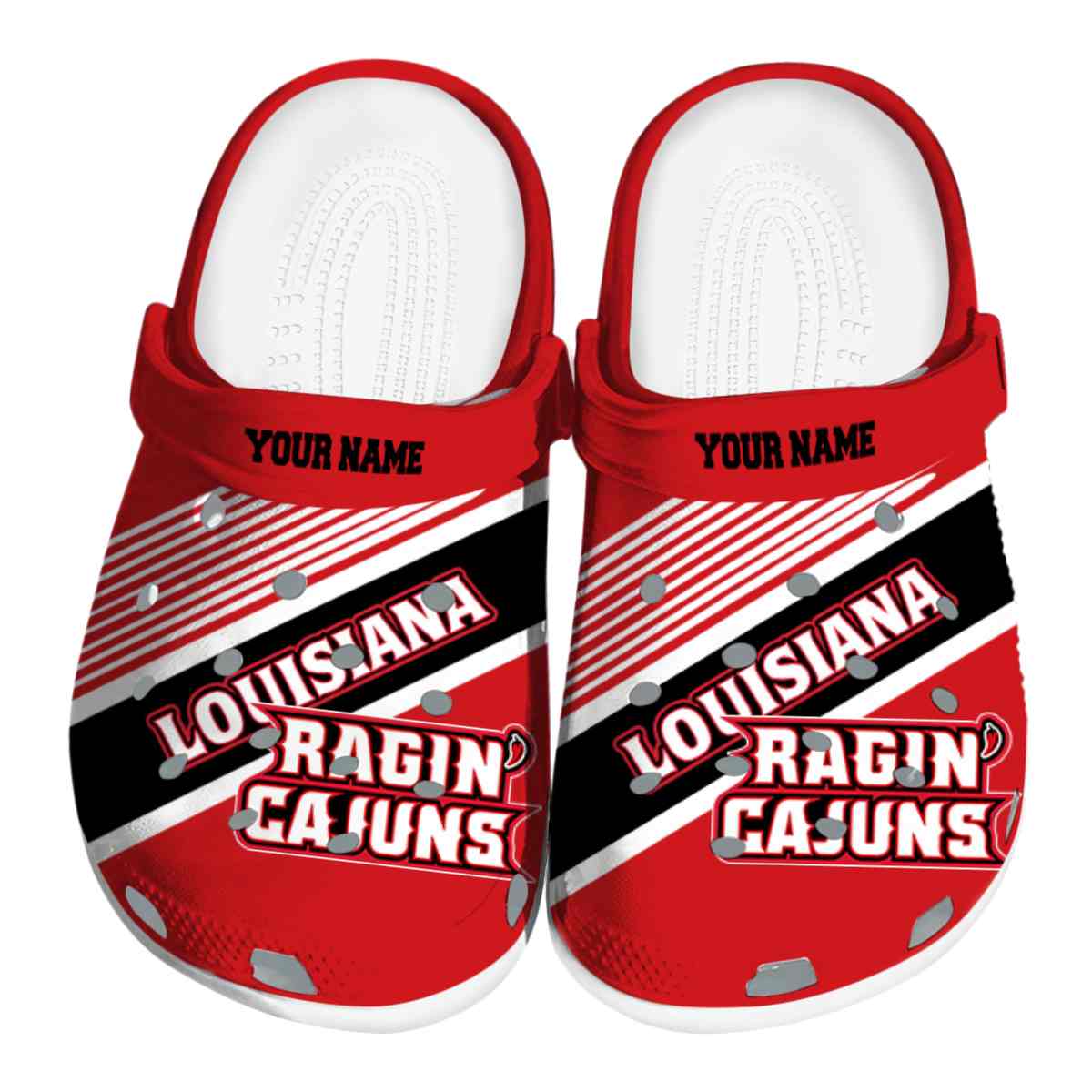 Louisiana Ragin’ Cajuns 2025 NCAA Sport Crocs Clogs For Men Women and Kids - GNL1462845
