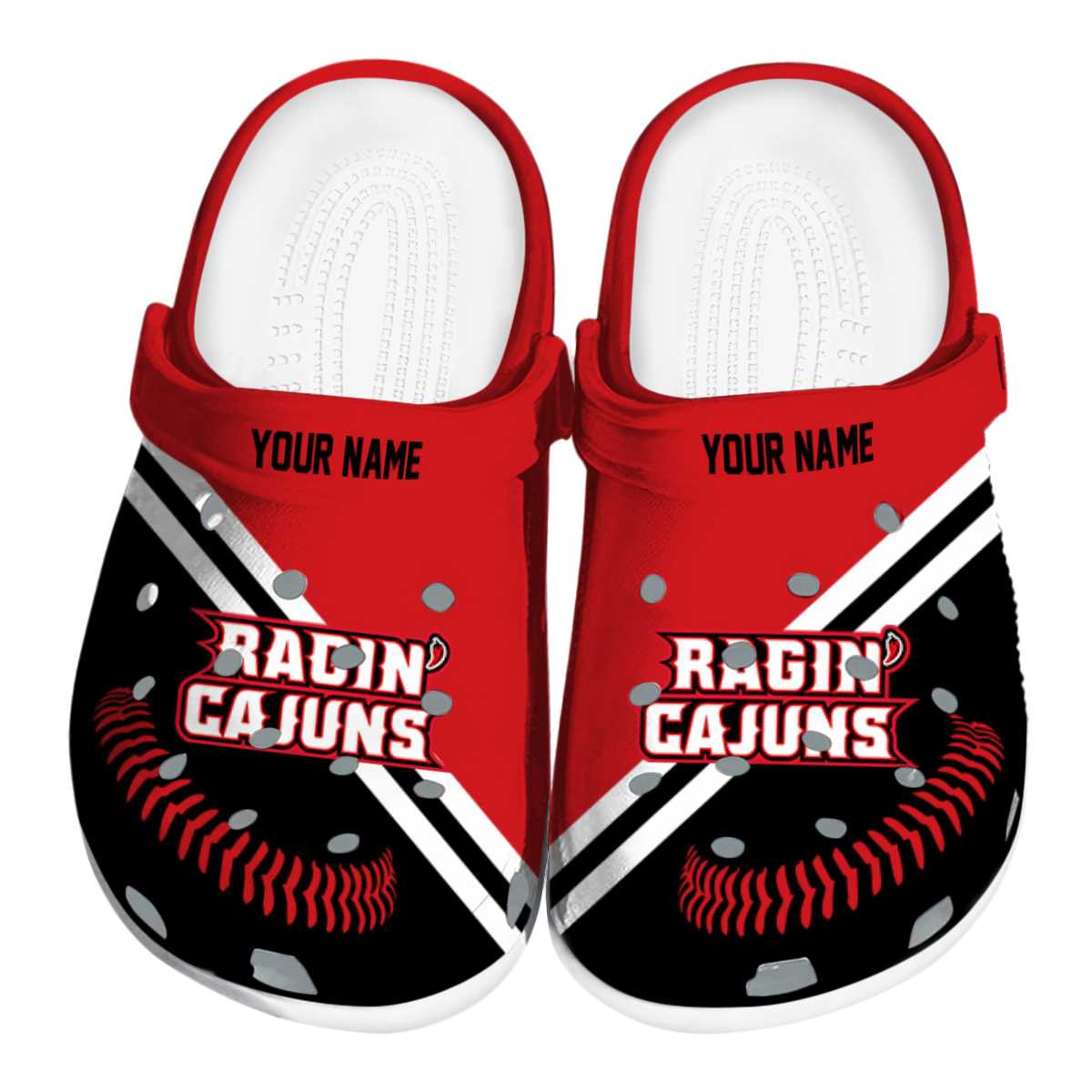 Louisiana Ragin’ Cajuns 2025 NCAA Sport Crocs Clogs For Men Women and Kids - GNL1462852
