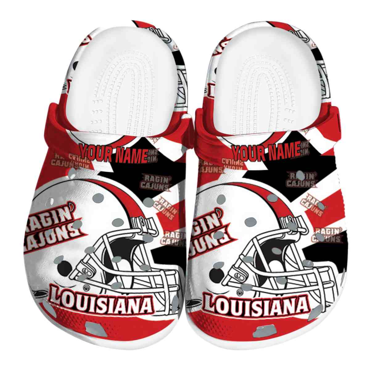 Louisiana Ragin’ Cajuns 2025 NCAA Sport Crocs Clogs For Men Women and Kids - GNL1462857