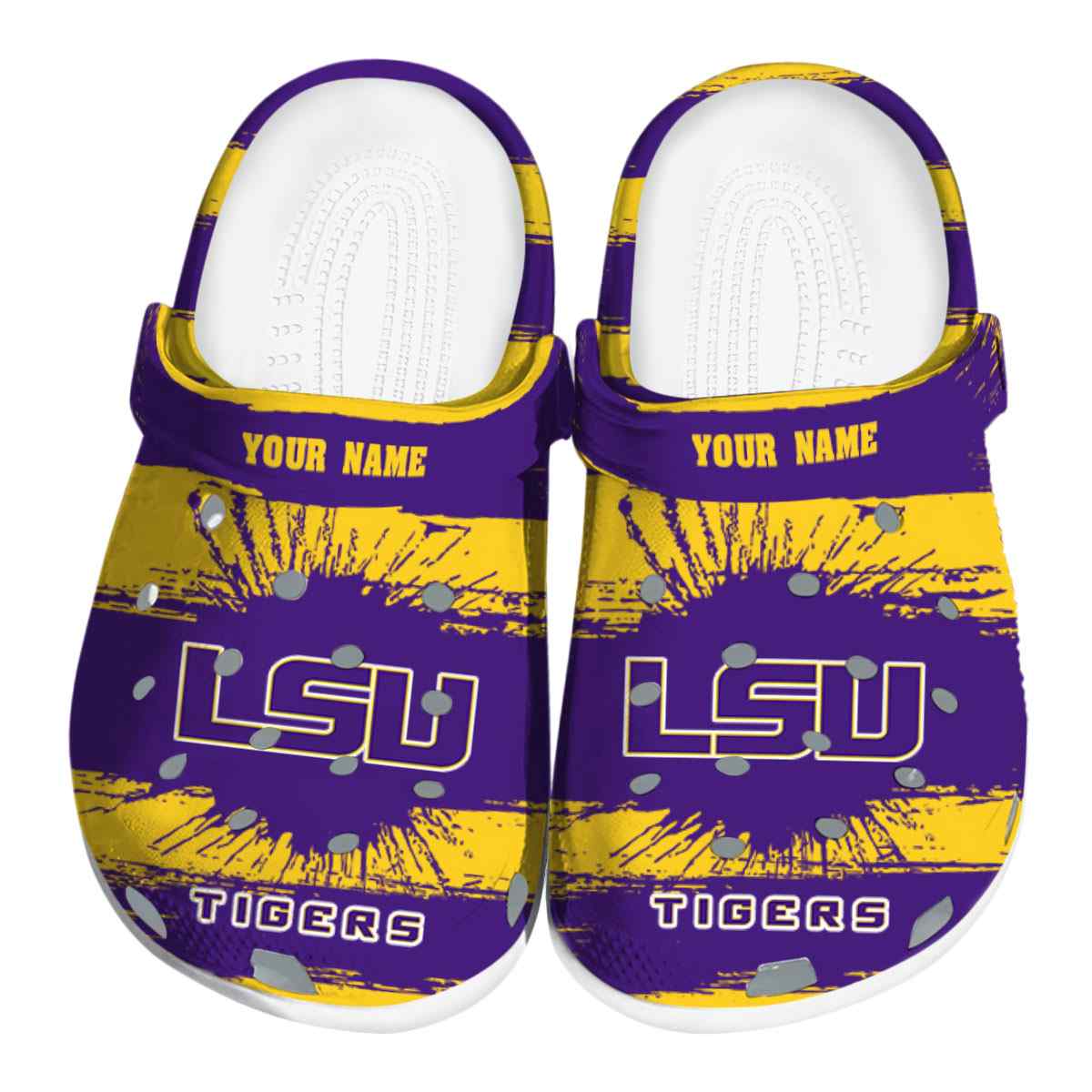 LSU Tigers 2025 NCAA Sport Crocs Clogs For Men Women and Kids - GNL1462916