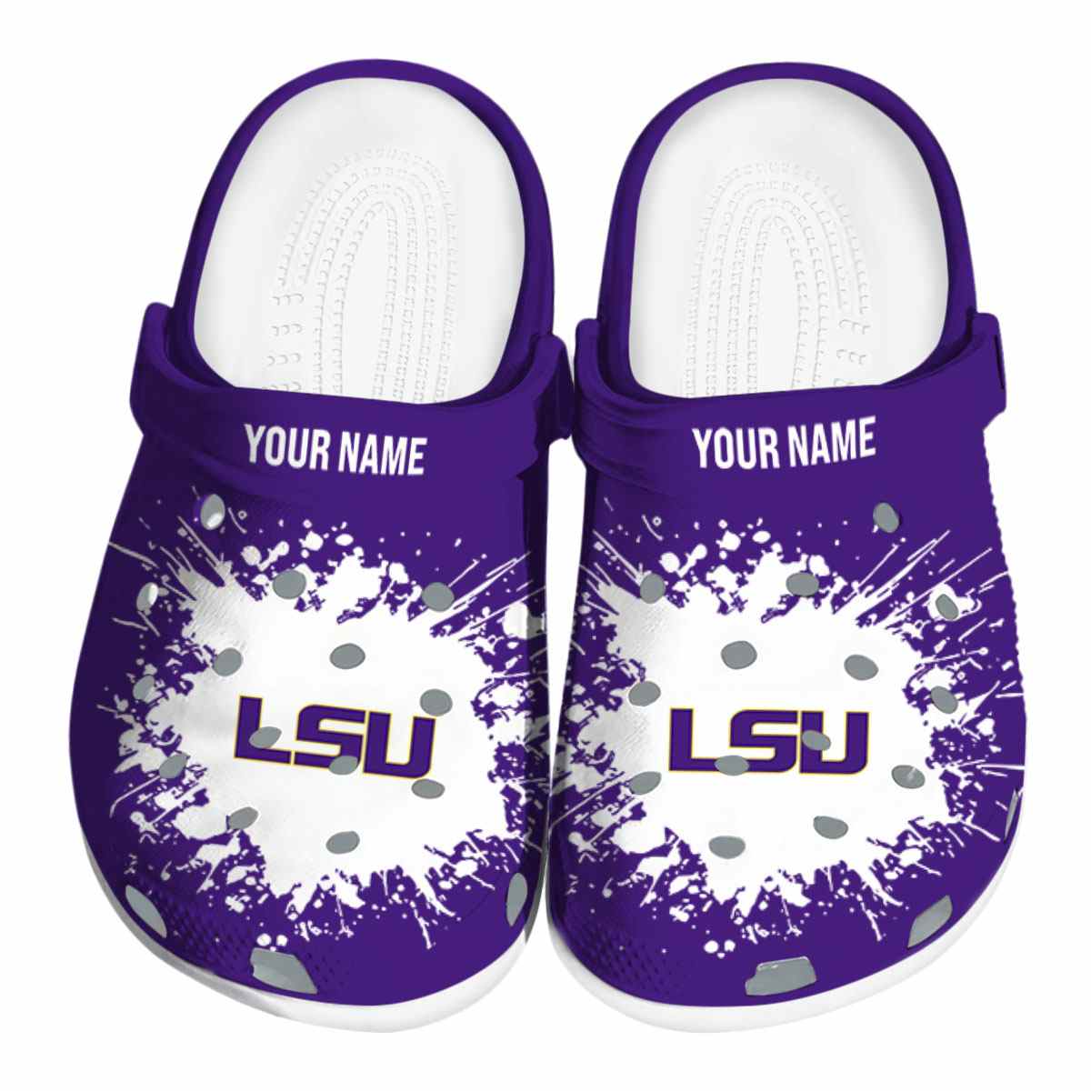 LSU Tigers 2025 NCAA Sport Crocs Clogs For Men Women and Kids - GNL1462931