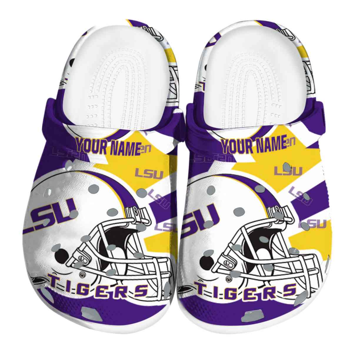 LSU Tigers 2025 NCAA Sport Crocs Clogs For Men Women and Kids - GNL1462933