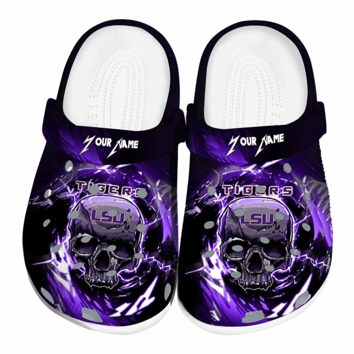 LSU Tigers 2025 NCAA Sport Crocs Clogs For Men Women and Kids - GNL1462929