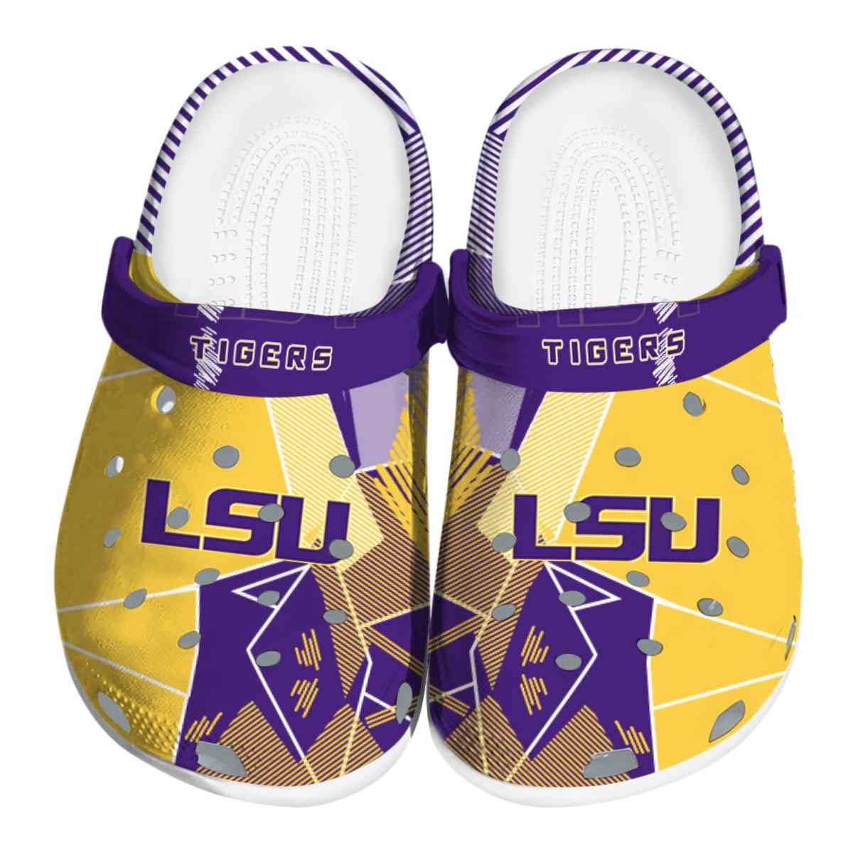 LSU Tigers 2025 NCAA Sport Crocs Clogs For Men Women and Kids - GNL1462930