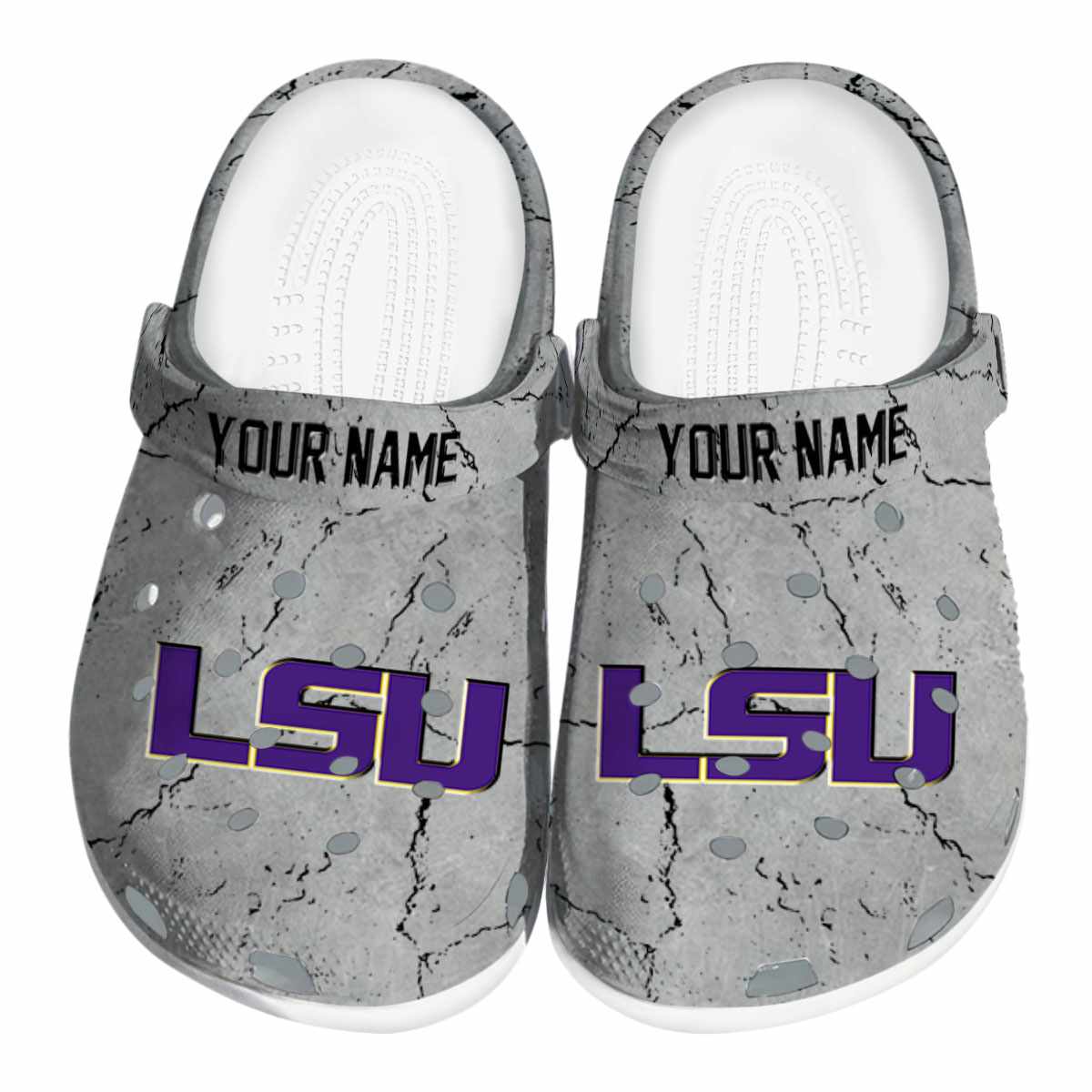 LSU Tigers 2025 NCAA Sport Crocs Clogs For Men Women and Kids - GNL1462937