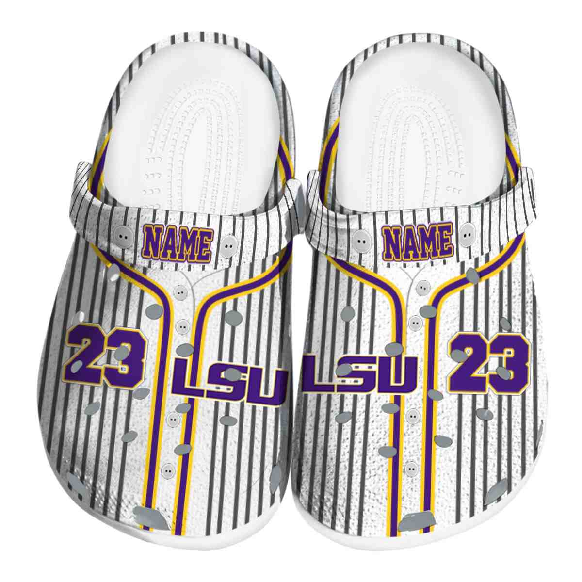 LSU Tigers 2025 NCAA Sport Crocs Clogs For Men Women and Kids - GNL1462952